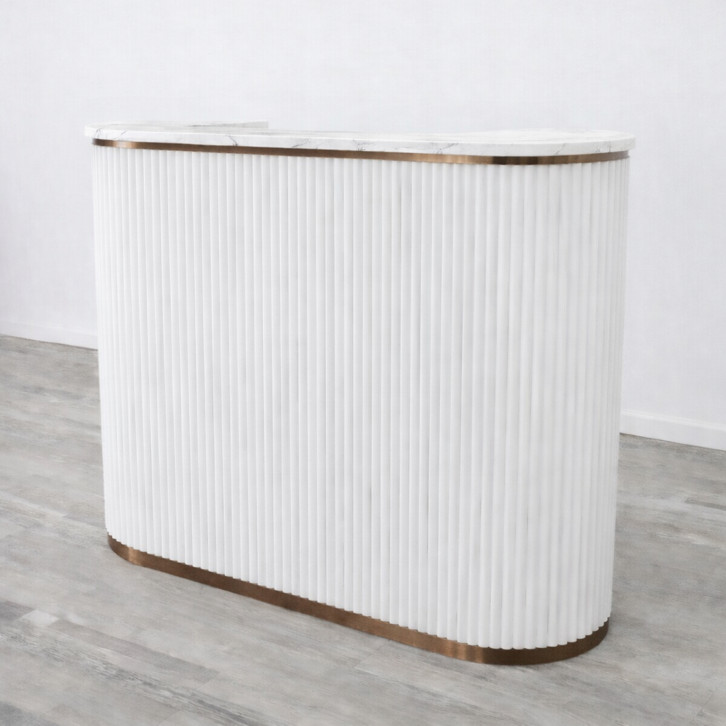 Mila Tambour Reception Desk — Custom (58")