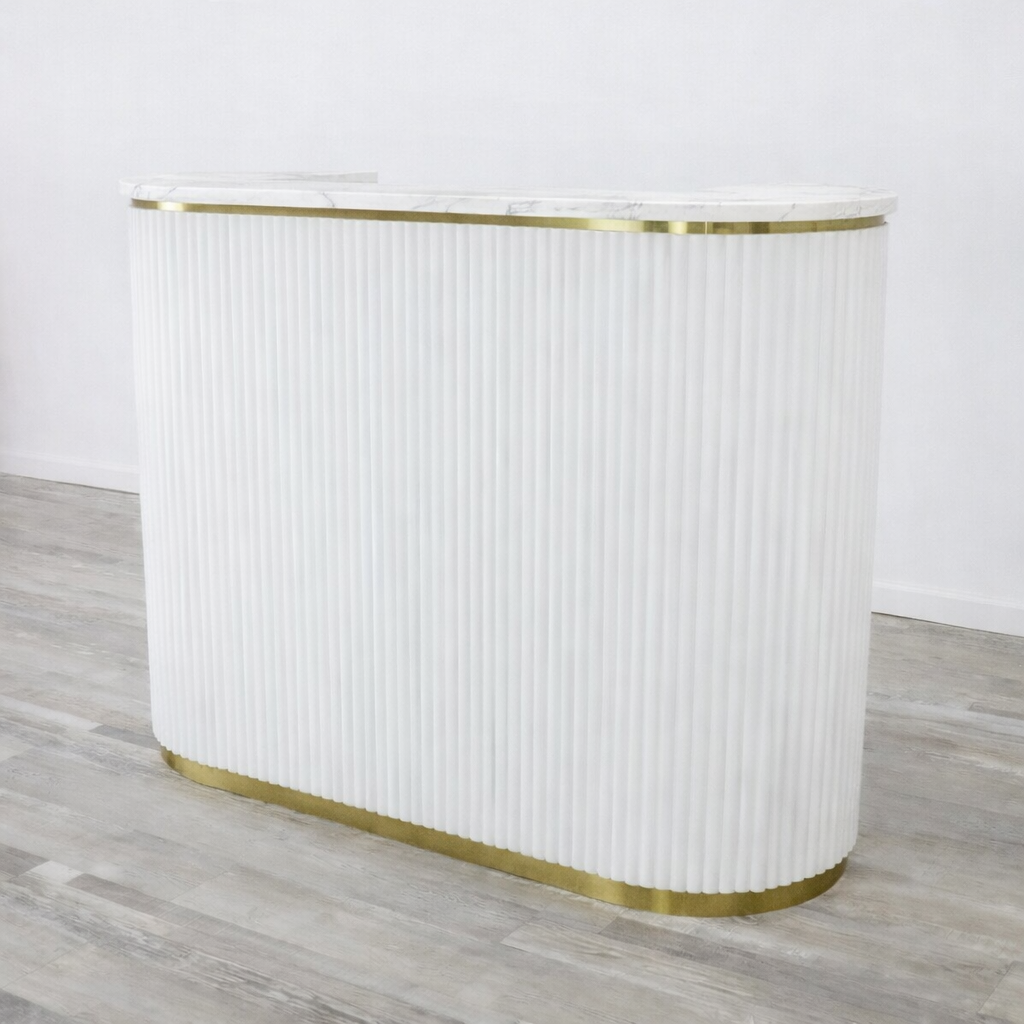 Mila Tambour Reception Desk — Custom (58")