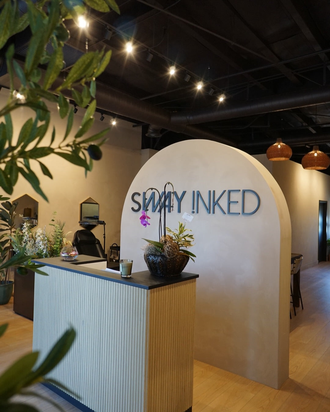 Cora Tambour Reception Desk — Custom (59")