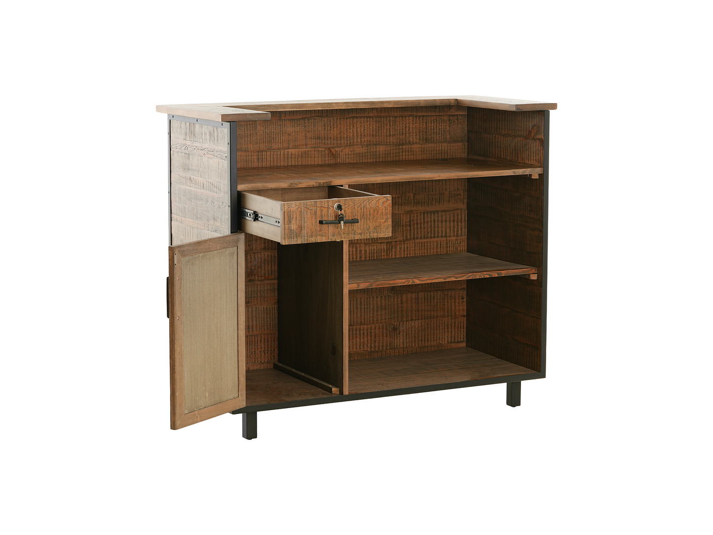 Sedona Reclaimed Wood Reception Desk — Large (52")