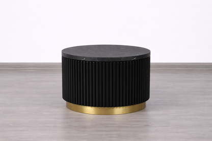 Mila Round Tambour Coffee Table
