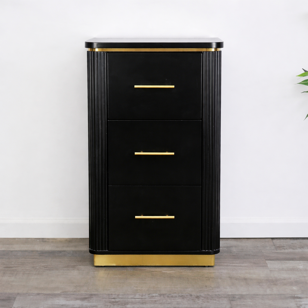 Mila Tambour Drawer Storage Stand — Set of 2