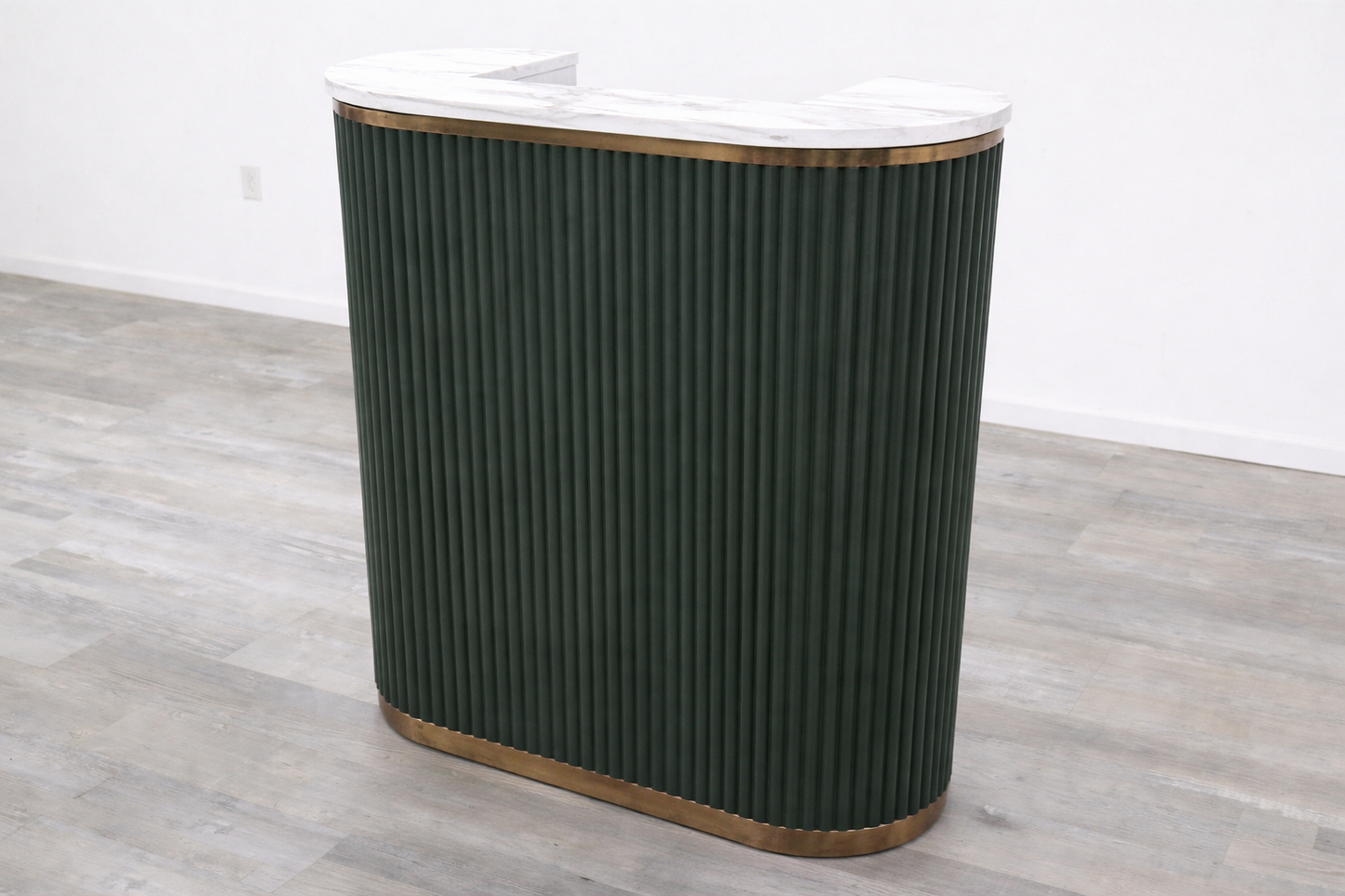 Mila Tambour Reception Desk — Custom (39")