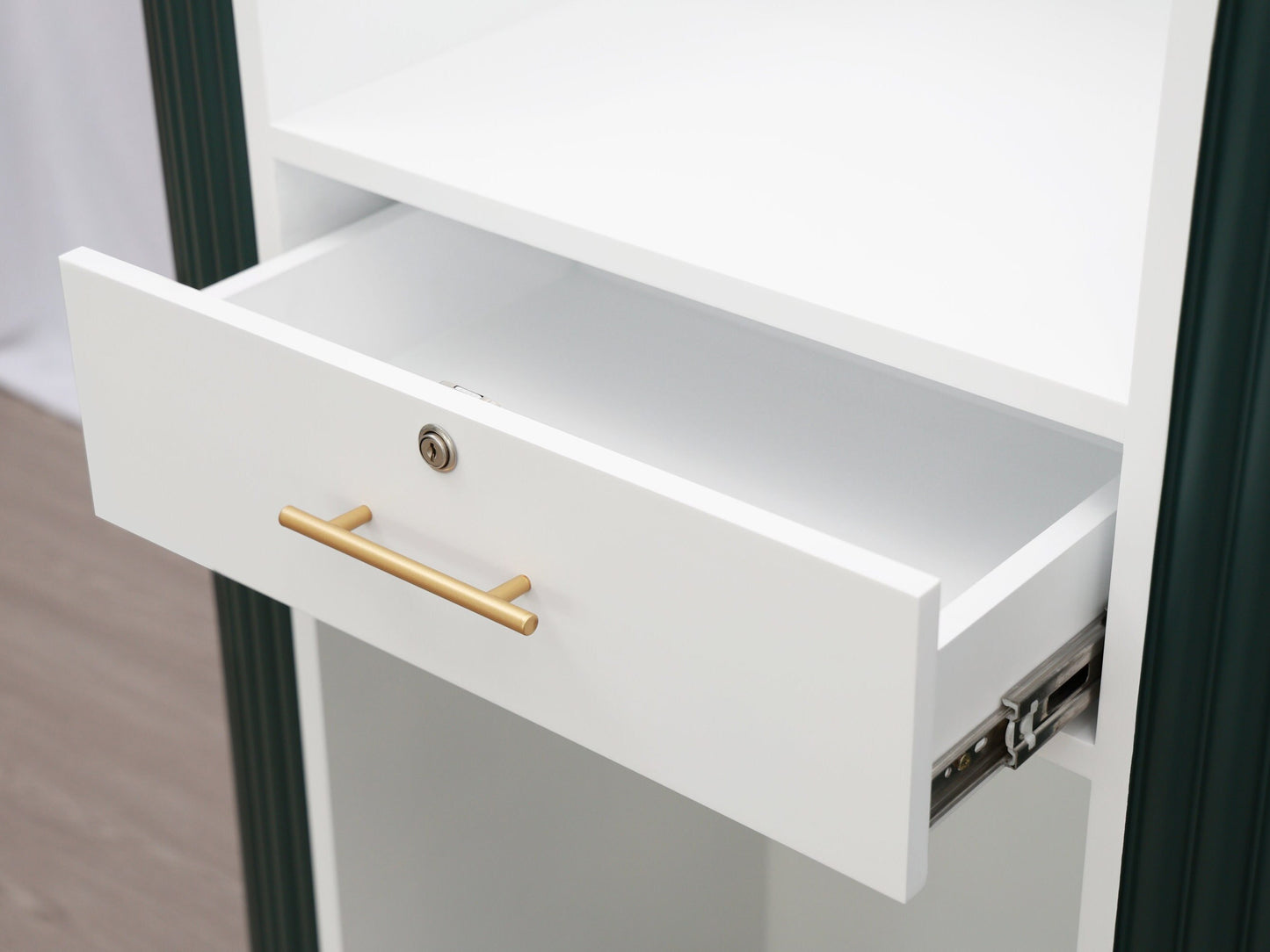 39" Evergreen Tambour Reception Desk - Free Shipping