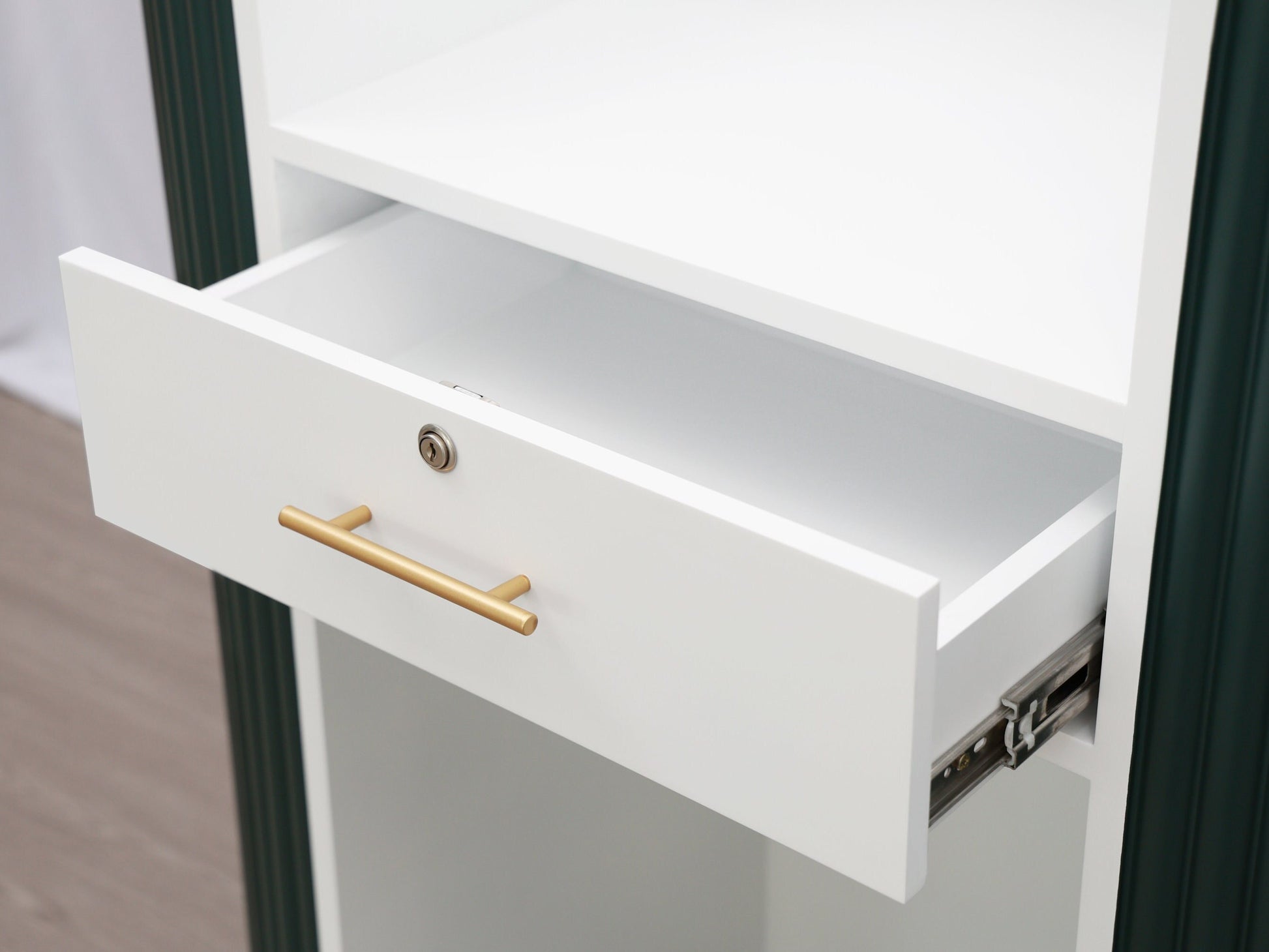 39" Evergreen Tambour Reception Desk - Free Shipping