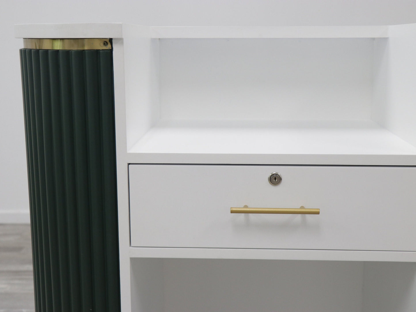 39" Evergreen Tambour Reception Desk - Free Shipping