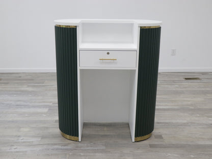 39" Evergreen Tambour Reception Desk - Free Shipping
