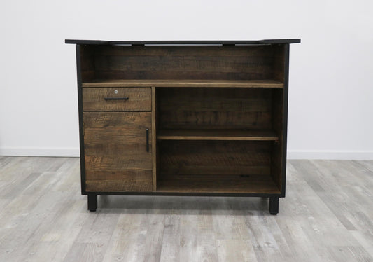 Reclaimed Wood Reception Desk - Free Shipping