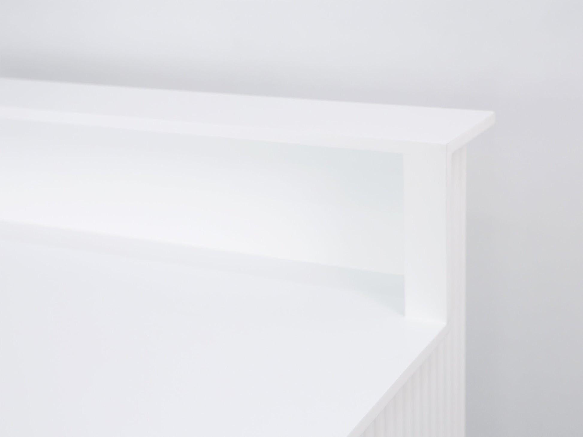39" White Tambour Reception Desk - Free Shipping