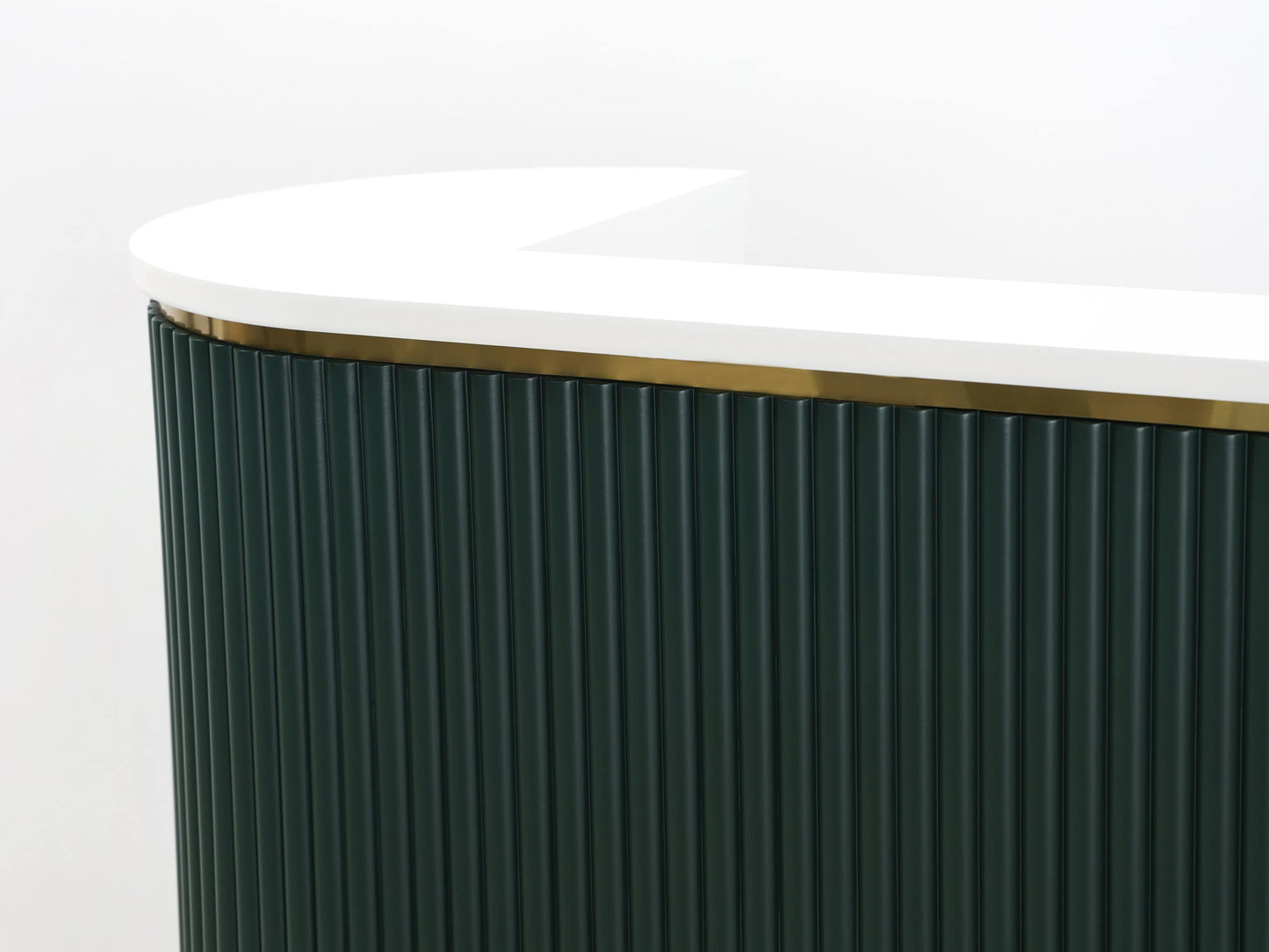 83" Evergreen Tambour Reception Desk - Free Shipping