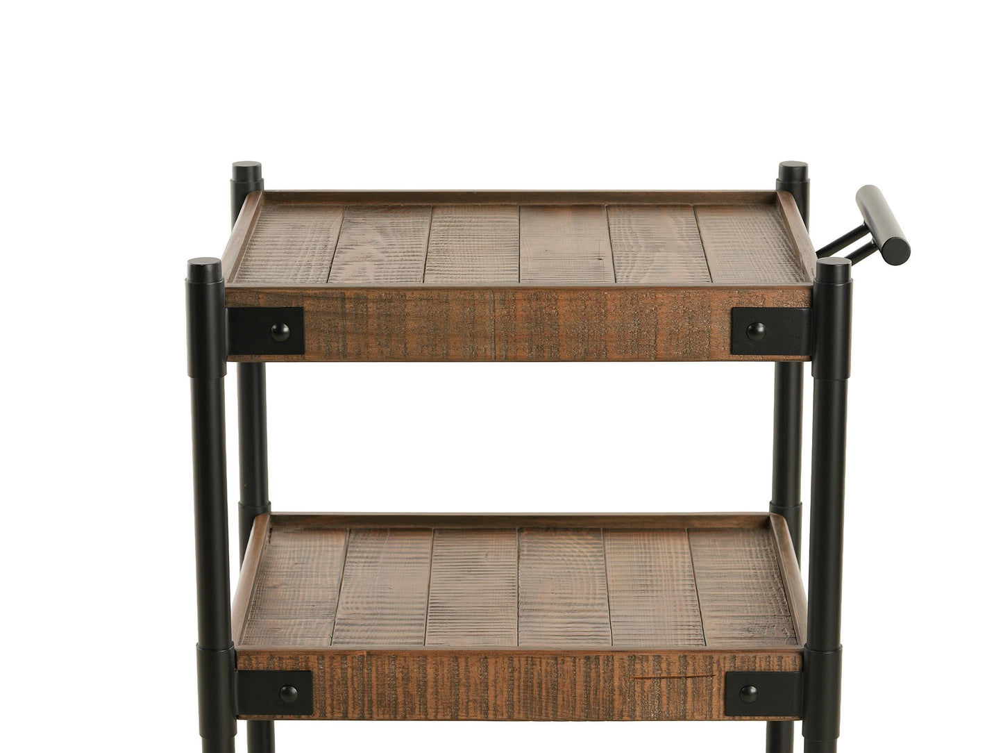 Reclaimed Wood 3-Tier Rolling Cart - Free Shipping
