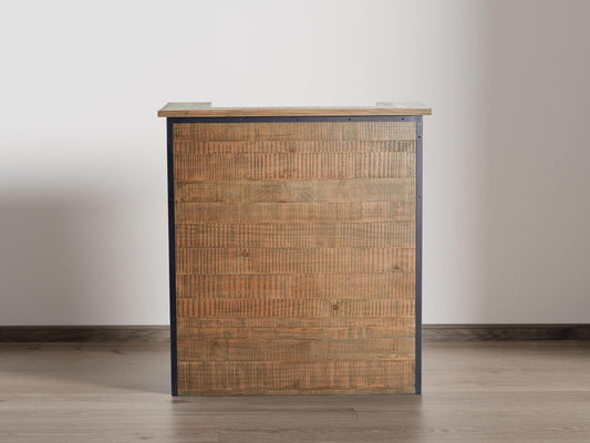 41" Reclaimed Wood Reception Desk - Free Shipping (K9005S)