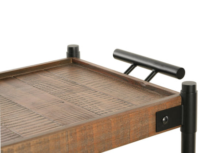 Reclaimed Wood 3-Tier Rolling Cart - Free Shipping