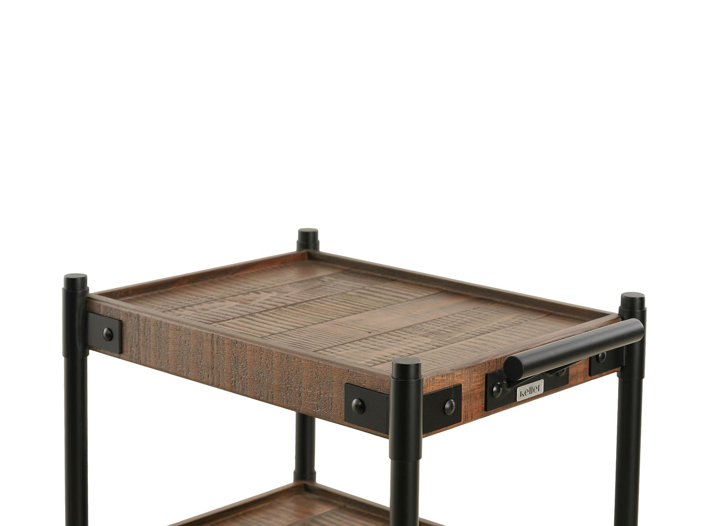 Reclaimed Wood 3-Tier Rolling Cart - Free Shipping