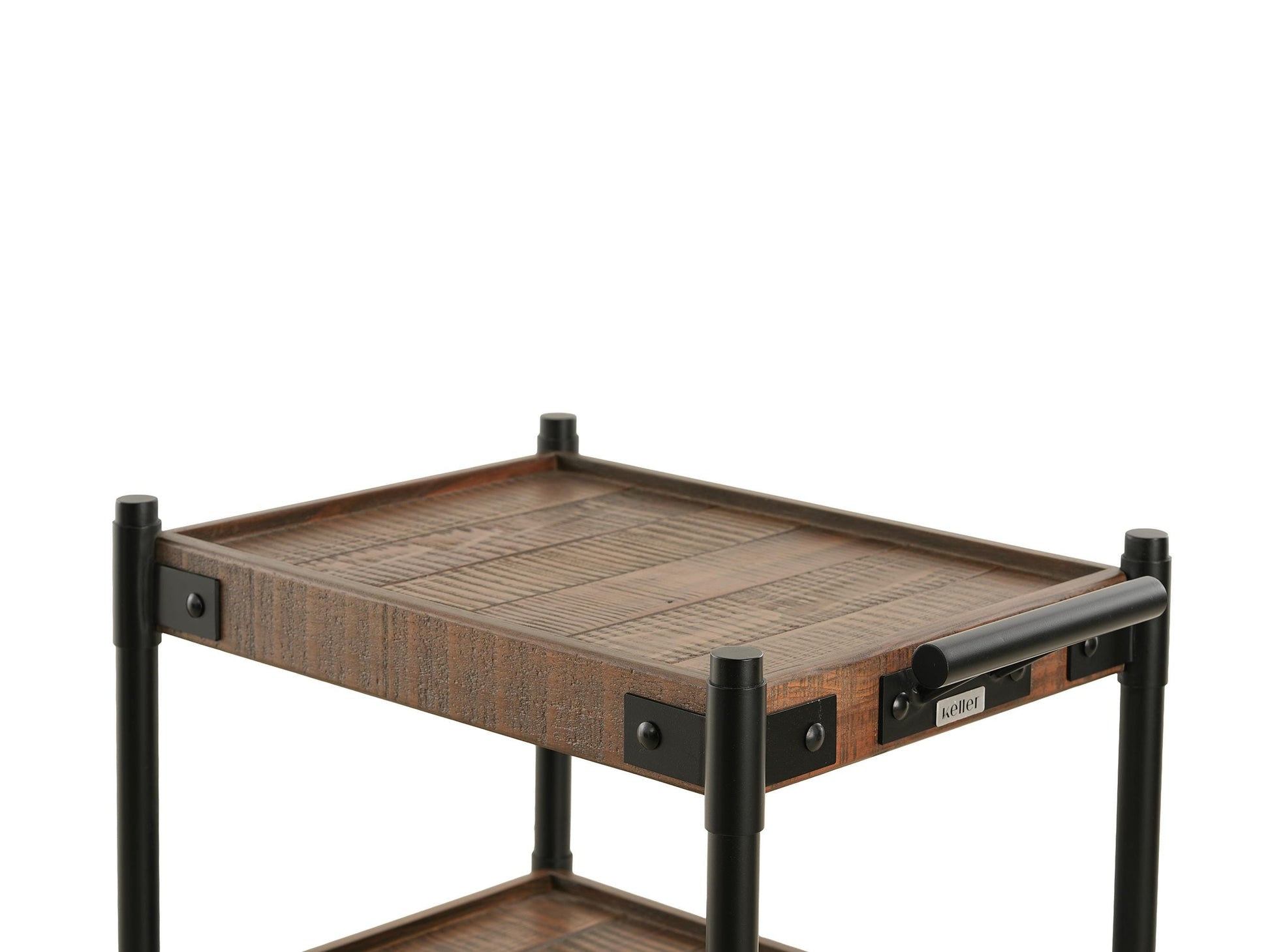 Reclaimed Wood 3-Tier Rolling Cart - Free Shipping