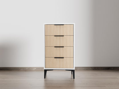 Set of 2 Natural Oak Drawer Storage Dresser - Free Shipping (K8003-NATURALOAK)