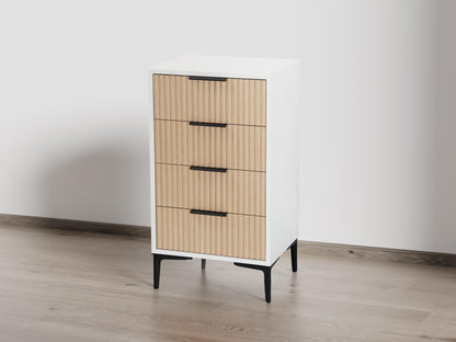 Set of 2 Natural Oak Drawer Storage Dresser - Free Shipping (K8003-NATURALOAK)