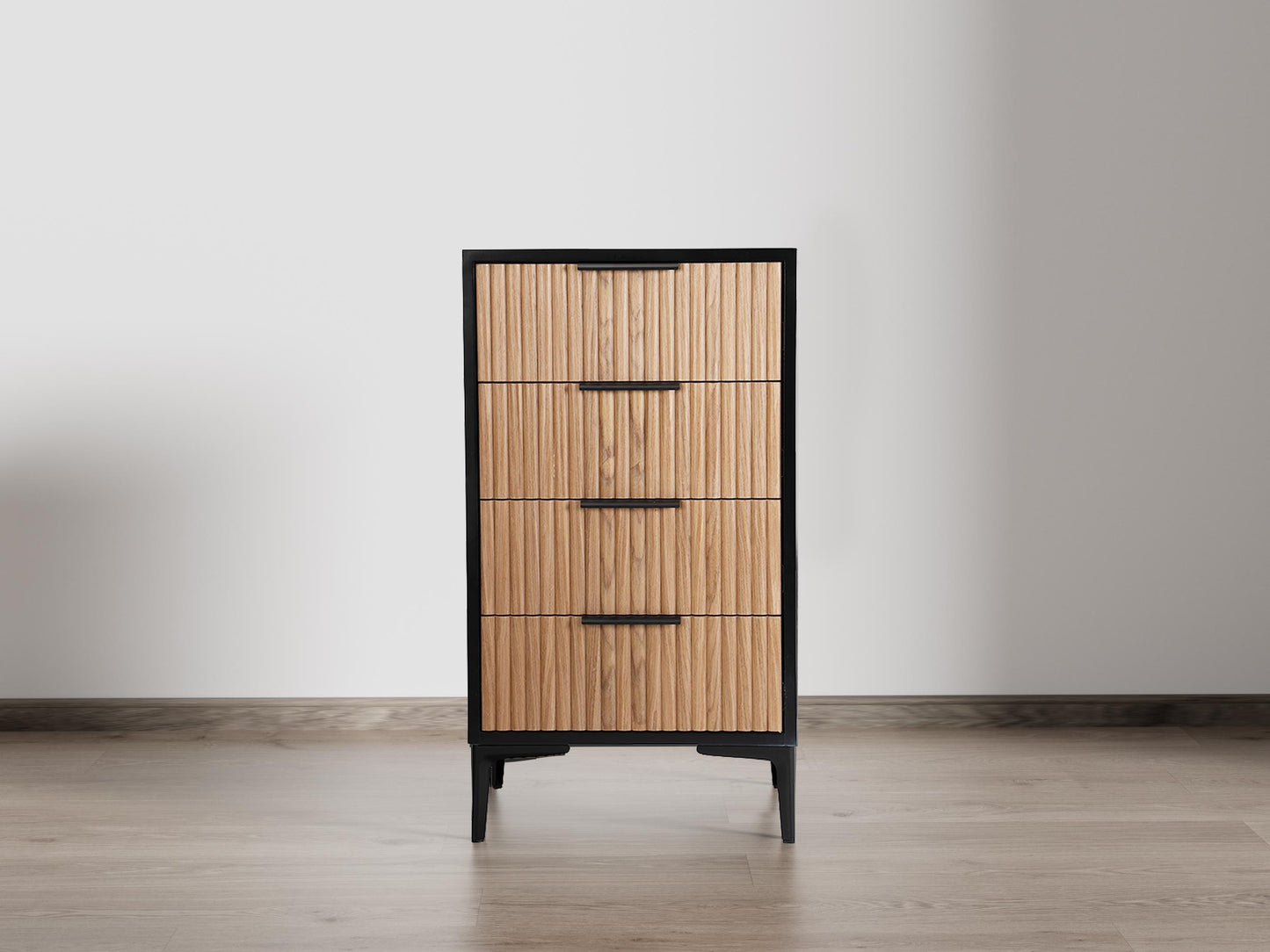 Set of 2 Walnut Drawer Storage Dresser - Free Shipping (K8009-WALNUT)