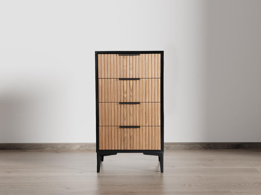 Set of 2 Walnut Drawer Storage Dresser - Free Shipping (K8009-WALNUT)