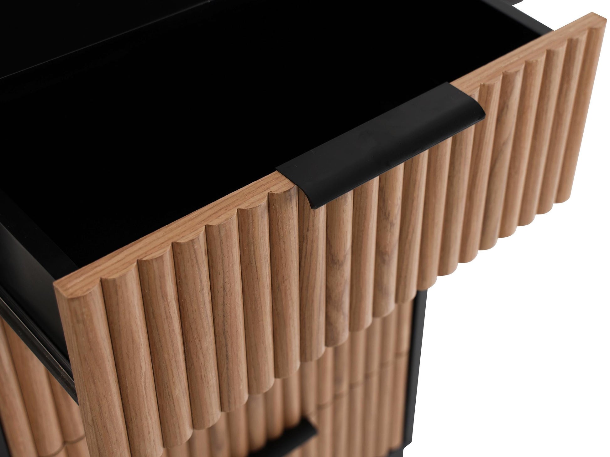 Set of 2 Walnut Drawer Storage Dresser - Free Shipping (K8009-WALNUT)