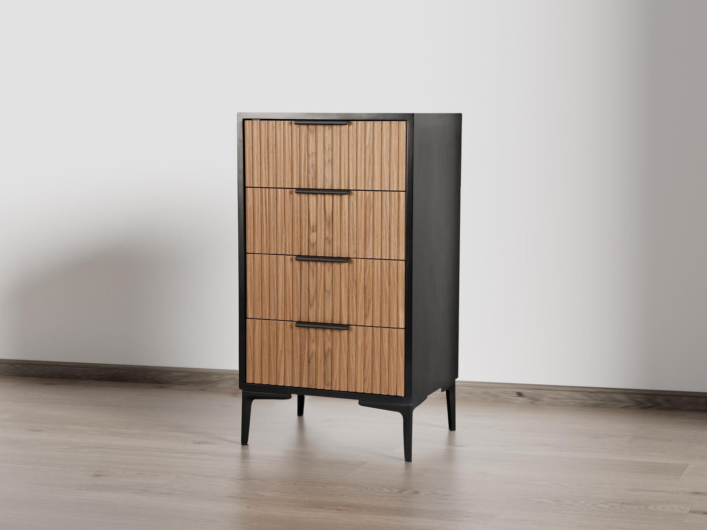 Set of 2 Walnut Drawer Storage Dresser - Free Shipping (K8009-WALNUT)