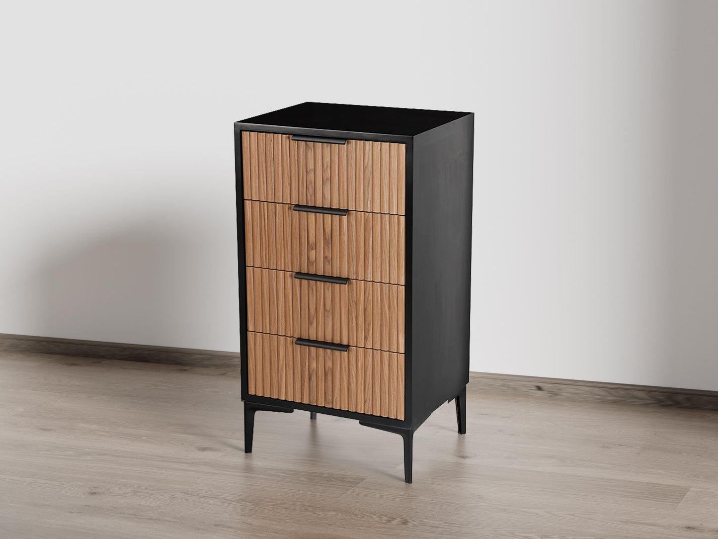 Set of 2 Walnut Drawer Storage Dresser - Free Shipping (K8009-WALNUT)