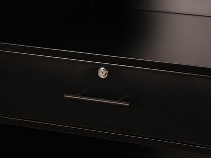 PREORDER Mila Classic Walnut Tambour Reception Desk - Small (39")