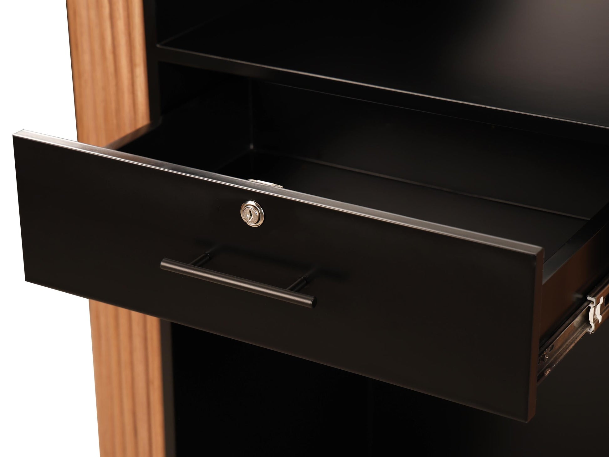 PREORDER Mila Classic Walnut Tambour Reception Desk - Small (39")