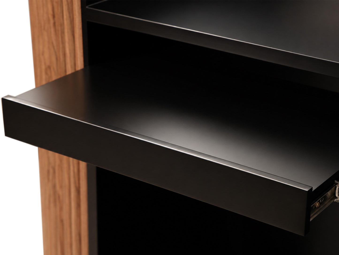 PREORDER Mila Classic Walnut Tambour Reception Desk - Large (58")