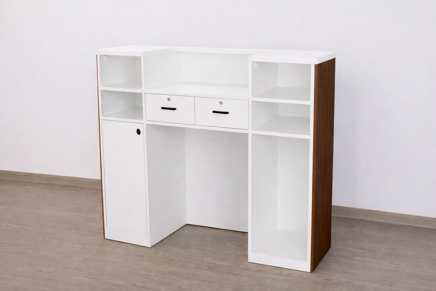 Eden Square Tambour Reception Desk — Custom (48")