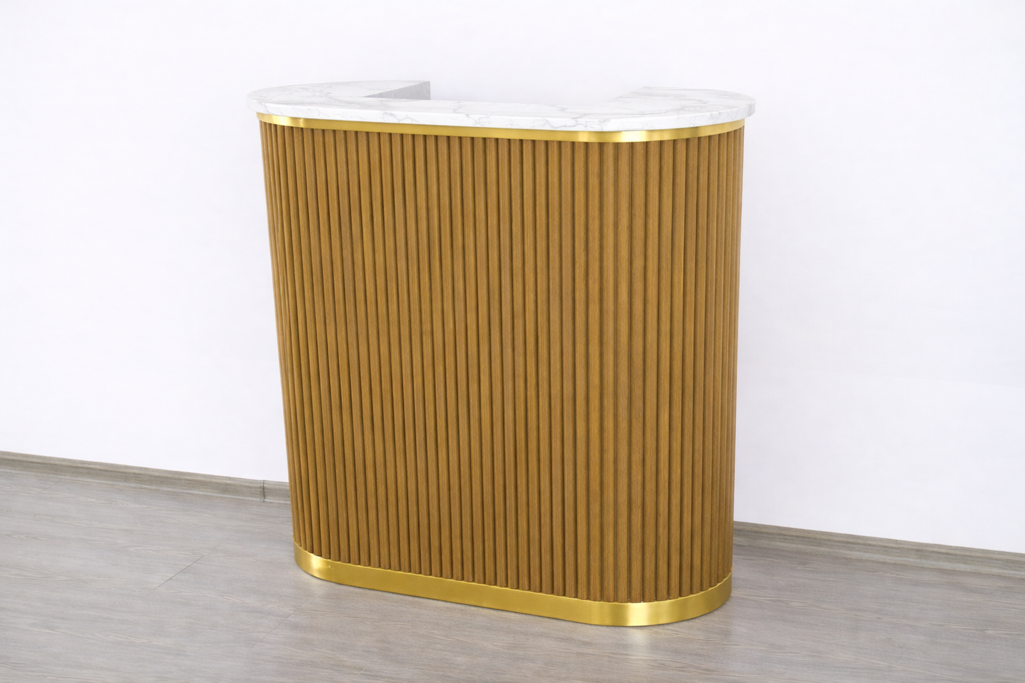 Mila Tambour Reception Desk — Custom (39")