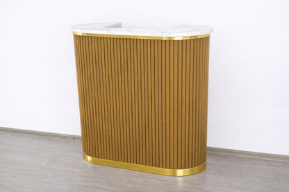 Mila Tambour Reception Desk — Custom (39")