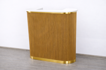 Mila Tambour Reception Desk — Custom (39")