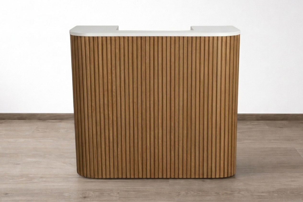 Eden Square Tambour Reception Desk — Custom (48")