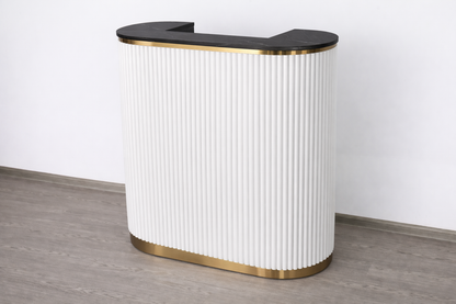 Mila Tambour Reception Desk — Custom (39")