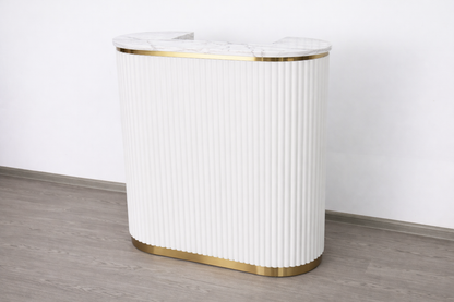 Mila Tambour Reception Desk — Custom (39")